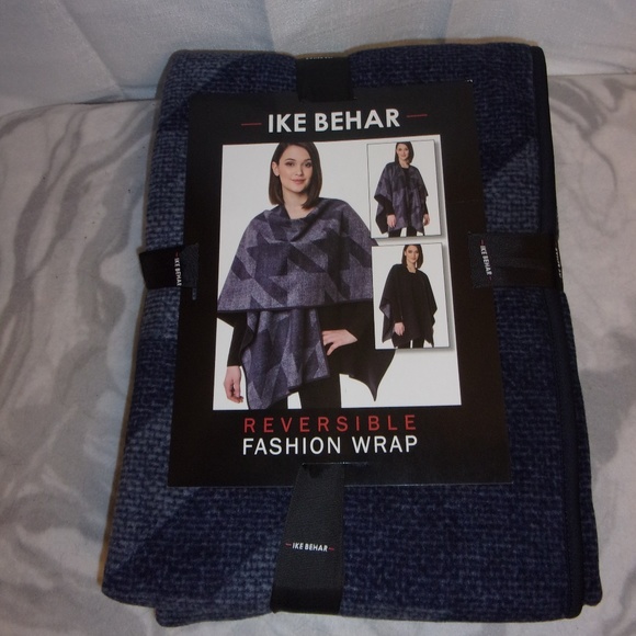 Ike Behar Accessories - New Ike Behar Blue Gray Wrap